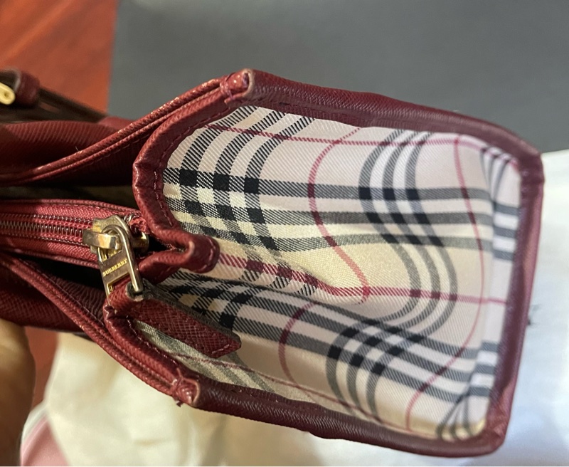 Burberry經典格紋手提包-43