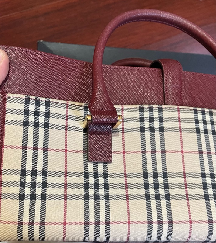 Burberry經典格紋手提包-63