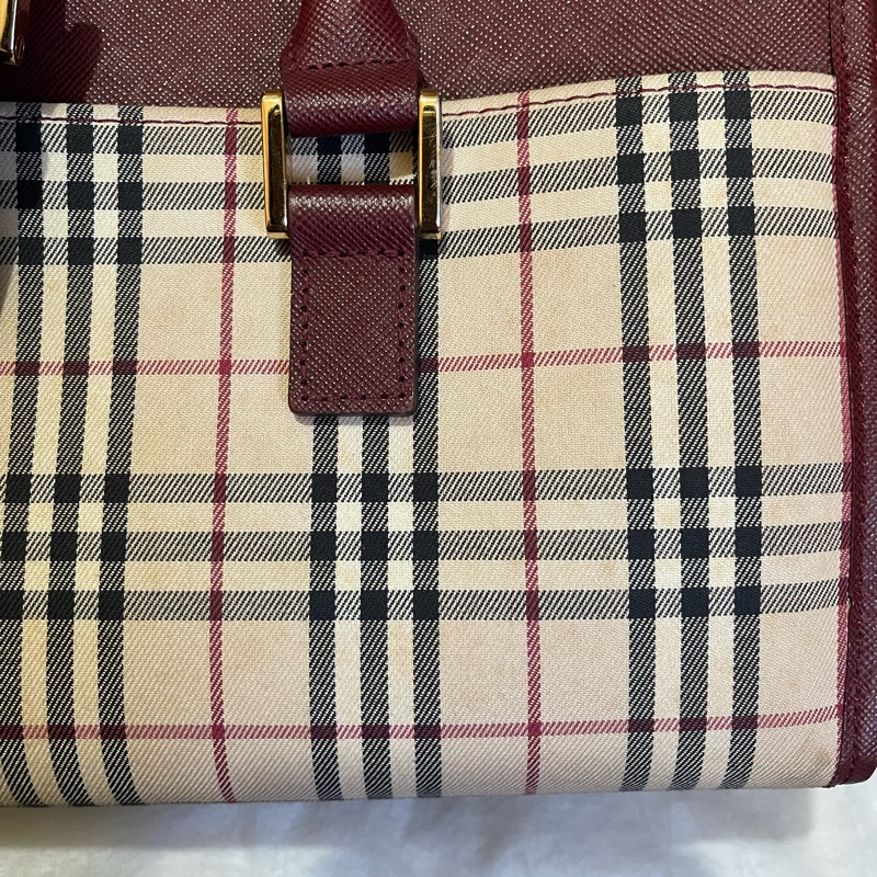 Burberry經典格紋手提包-65