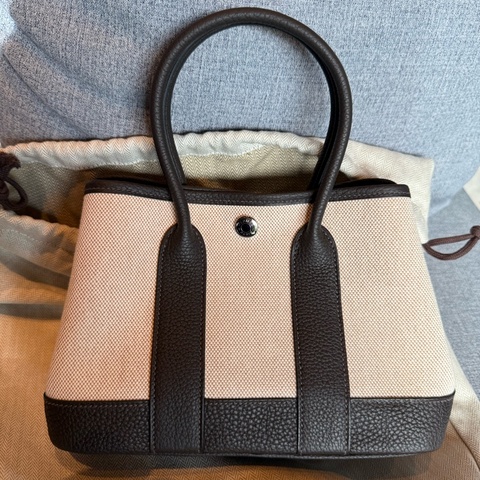💖Hermes mini Garden Party 23💖 烏木色 K刻