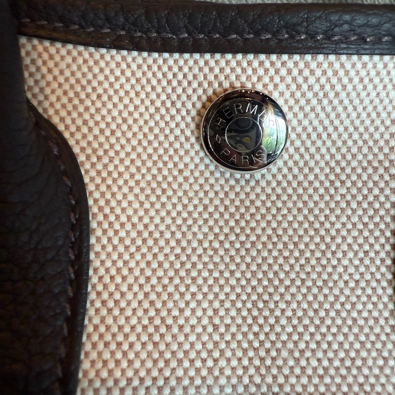 💖Hermes mini Garden Party 23💖 烏木色 K刻 全新全配-1