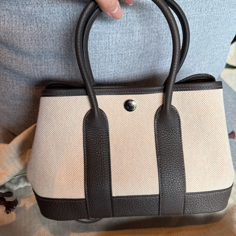 💖Hermes mini Garden Party 23💖 烏木色 K刻 全新全配-5