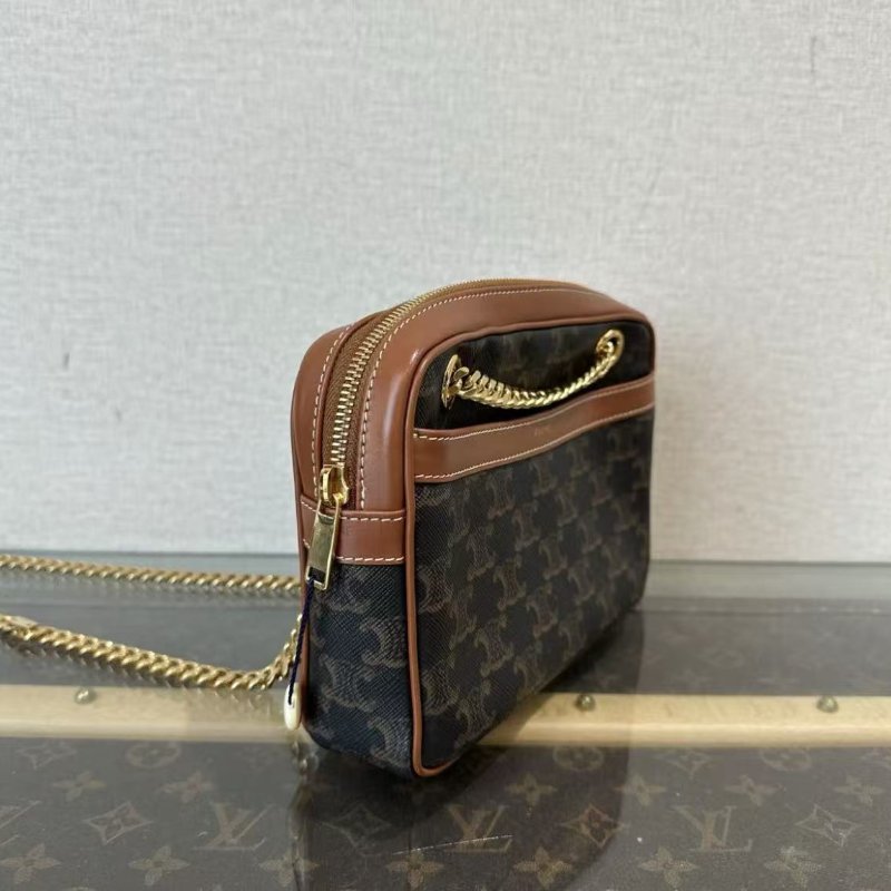 CELINE patapans金扣相機肩背斜背包 20.5*16*4.5 99新 配件塵袋-1