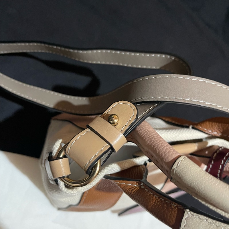 See By Chloe帆布拼接皮革手提側背包-38