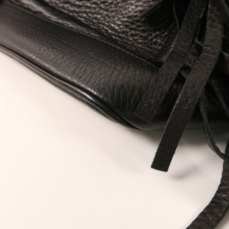 PRADA Cervo皮革Handbag金扣手挽袋-14