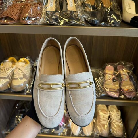 Hermès 樂福鞋 36.5號 有瑕疵自行清洗護理下