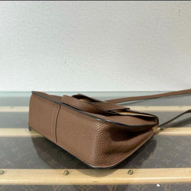 ✨Hermès 栗子色金扣Halzan25手提肩背斜背包 25*17*8 98新配件塵袋-4