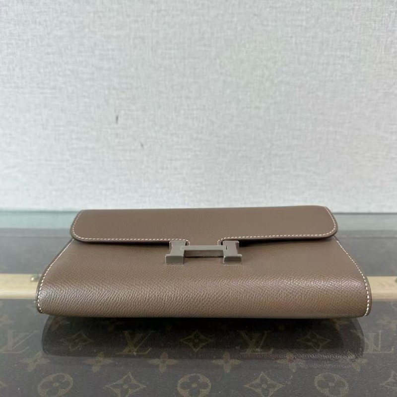 ✨HERMES 大象灰銀扣康康togo肩背斜背包 20.5*11.5*2.5 全新閒置配件塵袋盒子購證-4