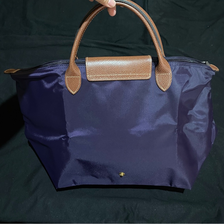 Long champ 紫色手提水餃包-8