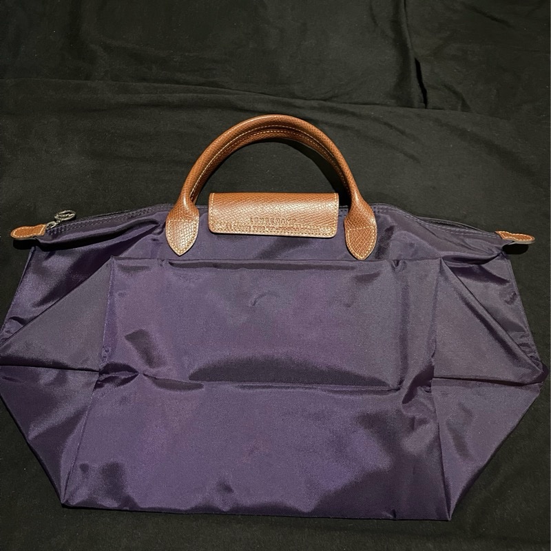 Long champ 紫色手提水餃包-9