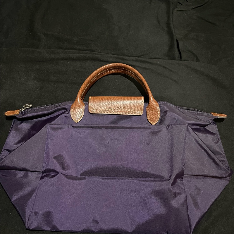 Long champ 紫色手提水餃包-10