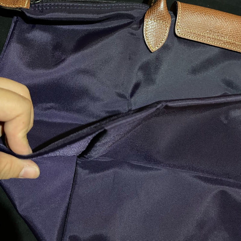 Long champ 紫色手提水餃包-14