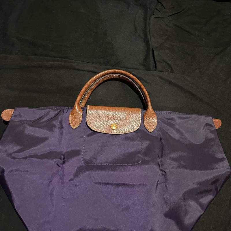 Long champ 紫色手提水餃包-17