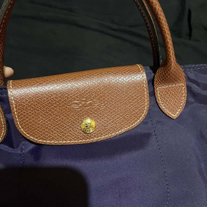 Long champ 紫色手提水餃包-19