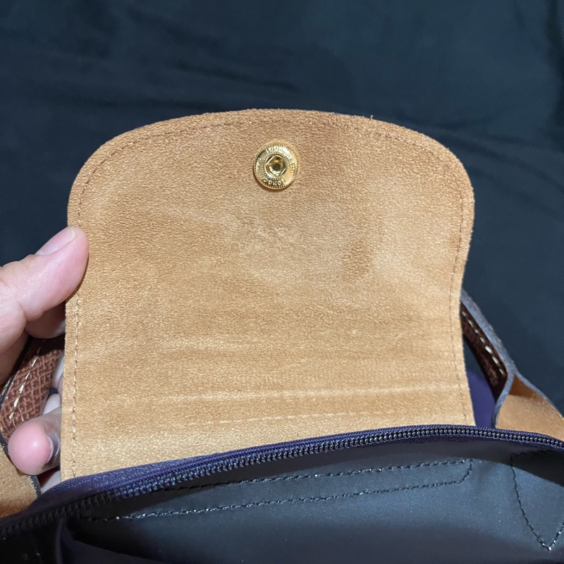 Long champ 紫色手提水餃包-20