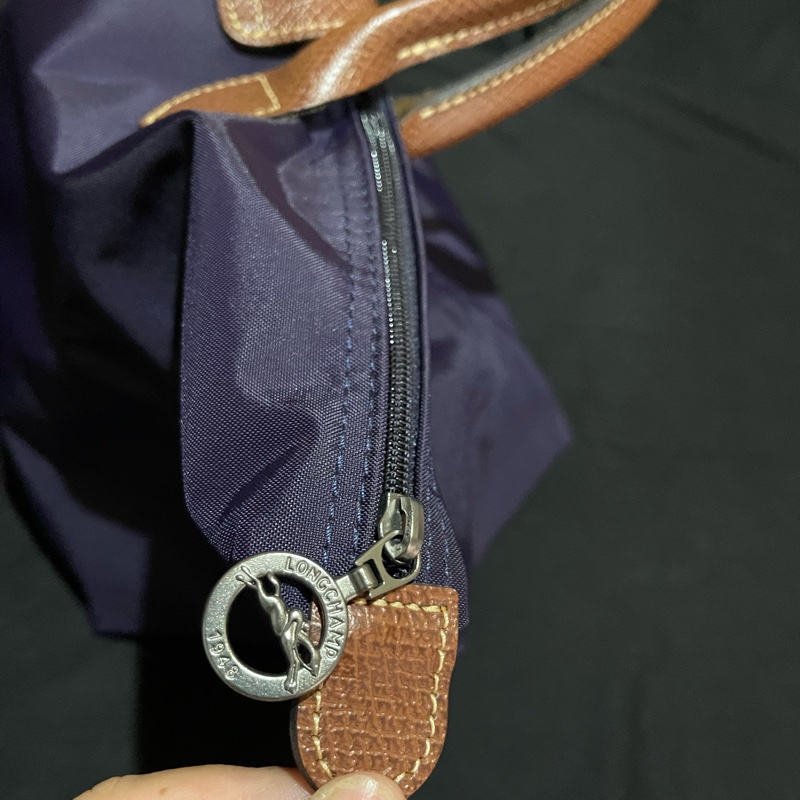 Long champ 紫色手提水餃包-21