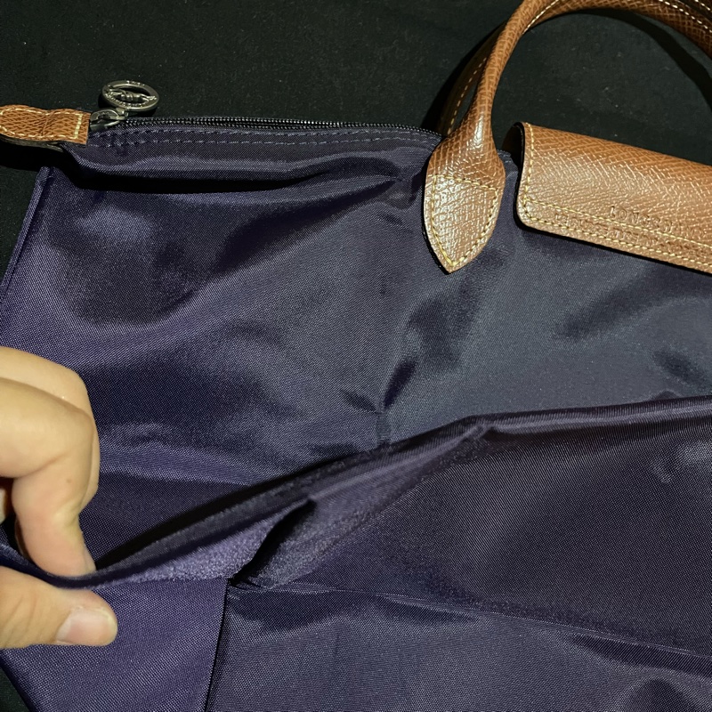 Long champ 紫色手提水餃包-24