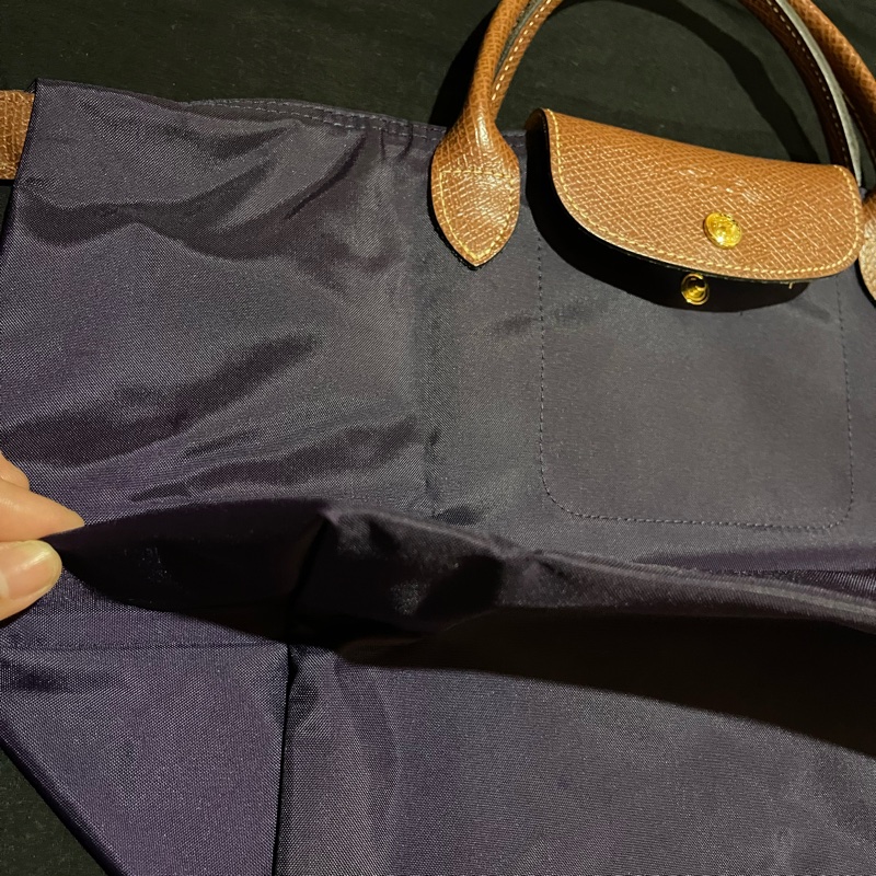 Long champ 紫色手提水餃包-26