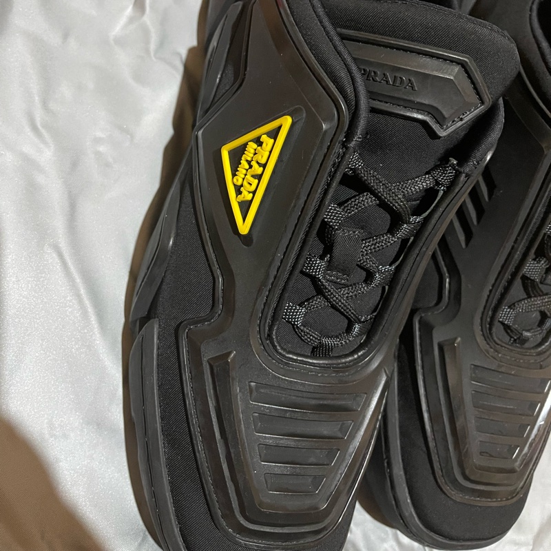 PRADA 黑色橡膠運動鞋  球鞋346#39-44