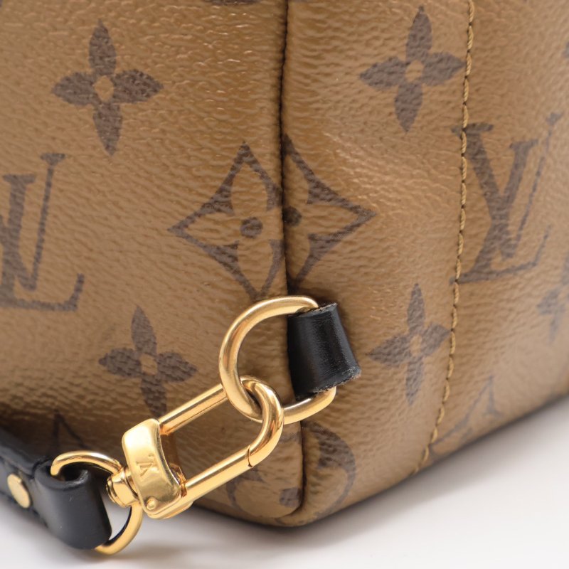 LOUIS VUITTON 拚色老花迷你後背包-5