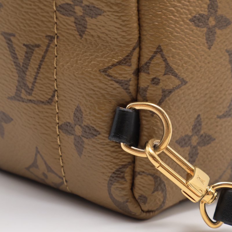 LOUIS VUITTON 拚色老花迷你後背包-6