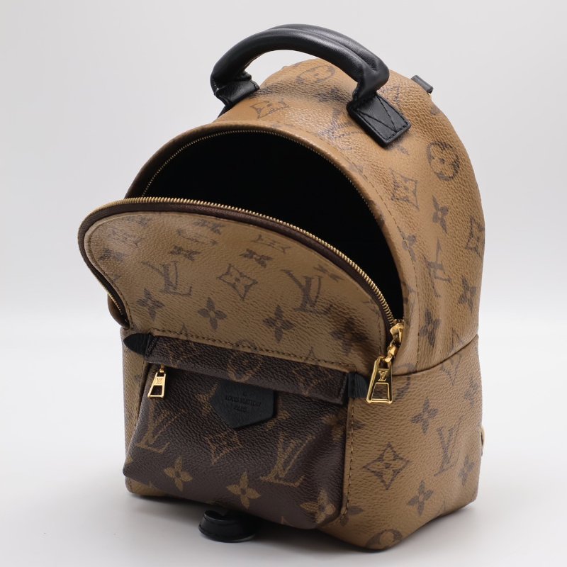 LOUIS VUITTON 拚色老花迷你後背包-10