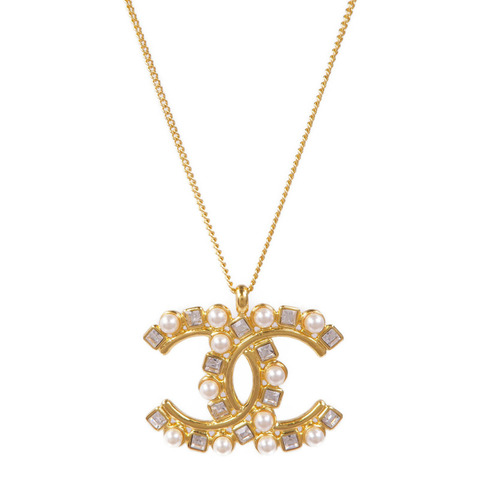 CHANEL PVC/金屬Necklace項鍊