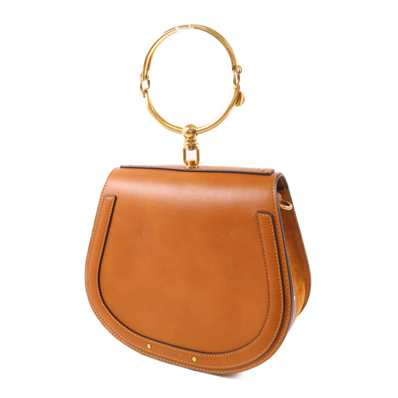 Chloe 牛皮皮革Nile Medium金扣手挽肩背兩用袋-2