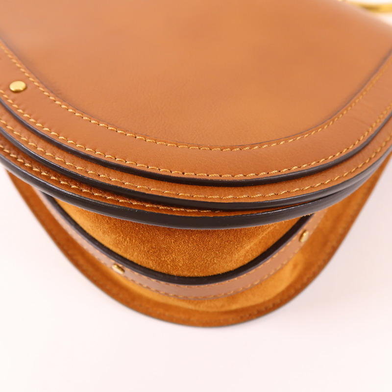 Chloe 牛皮皮革Nile Medium金扣手挽肩背兩用袋-11