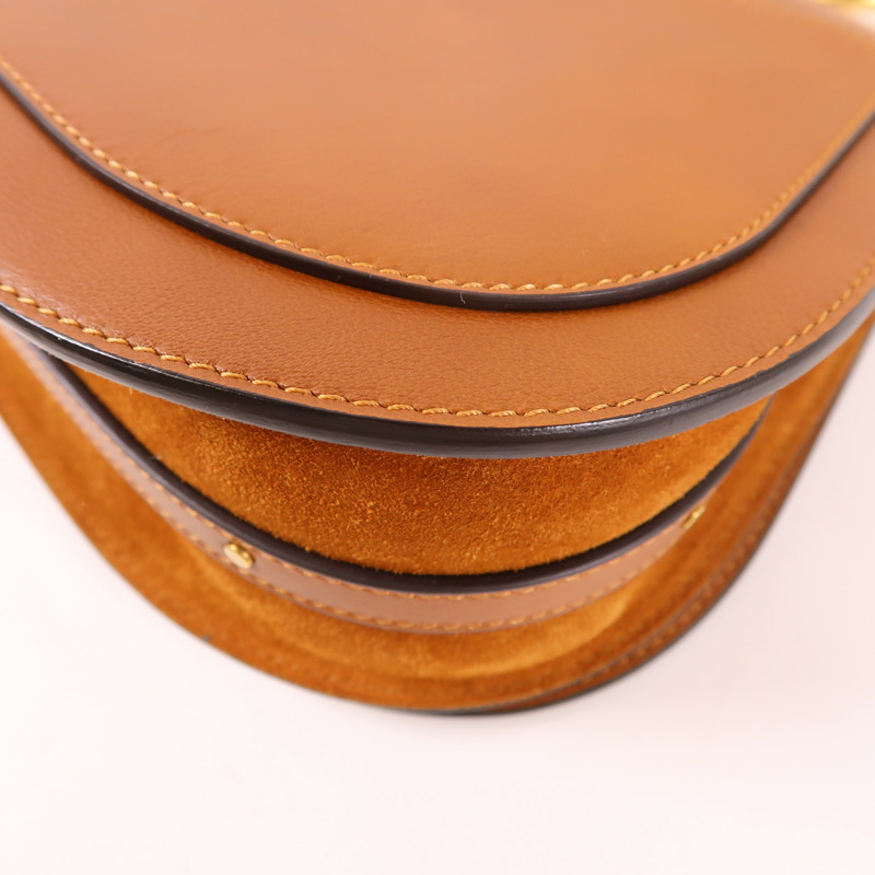 Chloe 牛皮皮革Nile Medium金扣手挽肩背兩用袋-13