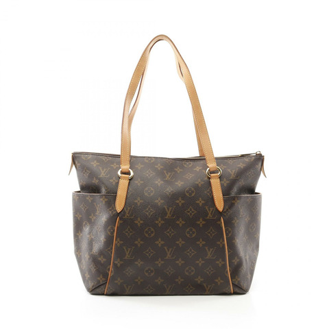 LOUIS VUITTON Totally MM 單肩托特包 M56689 Monogram 帆布 棕色 二手 LV
