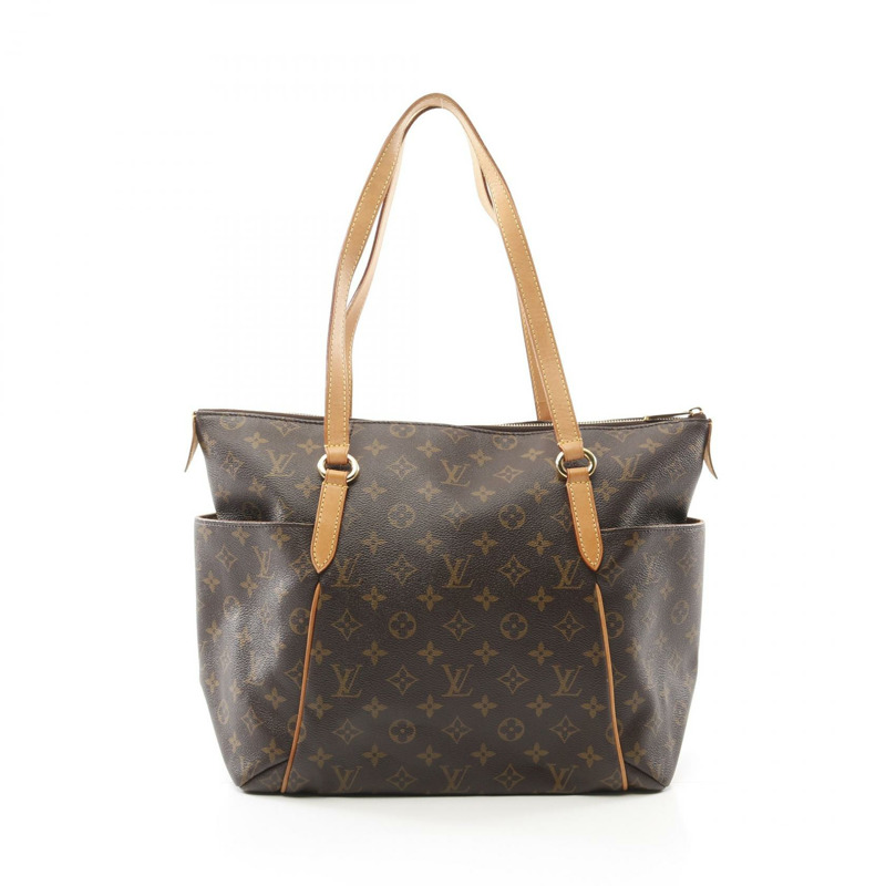 LOUIS VUITTON Totally MM 單肩托特包 M56689 Monogram 帆布 棕色 二手 LV-0