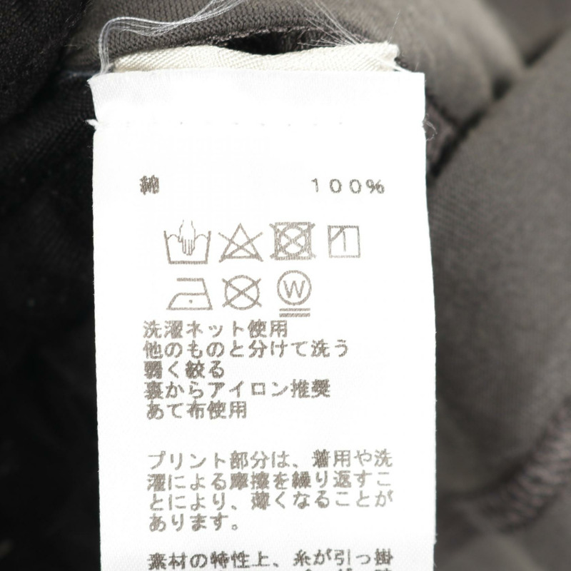 HERMES Chevaux en Symetrie 3D T 卹棉質灰色二手男款 L 碼-3