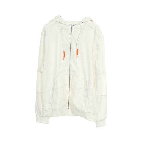 HERMES Voile H 連帽衫 棉質 白色 二手 男款 S 碼
