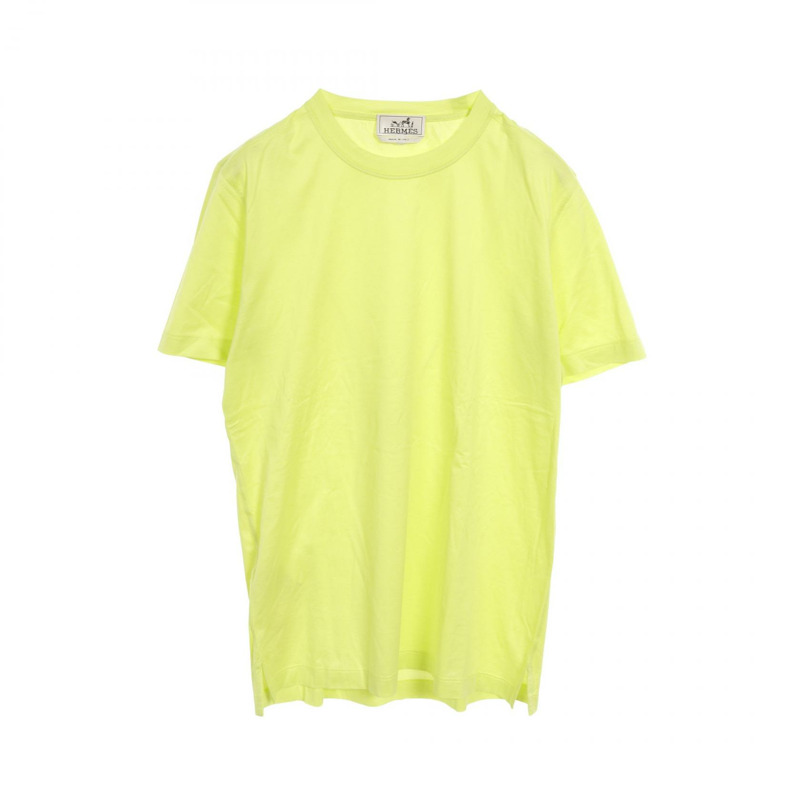 愛馬仕 H 肩 T 卹,半袖,純棉,綠色,二手,男士 M 碼-0