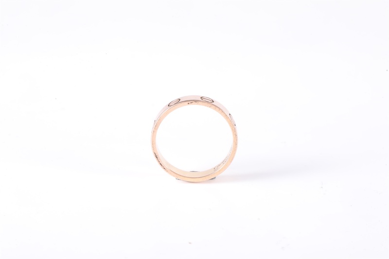 CARTIER(卡地亞) LOVE 18K金 窄版戒指 18K玫瑰金 玫瑰金 49 玫瑰金-2