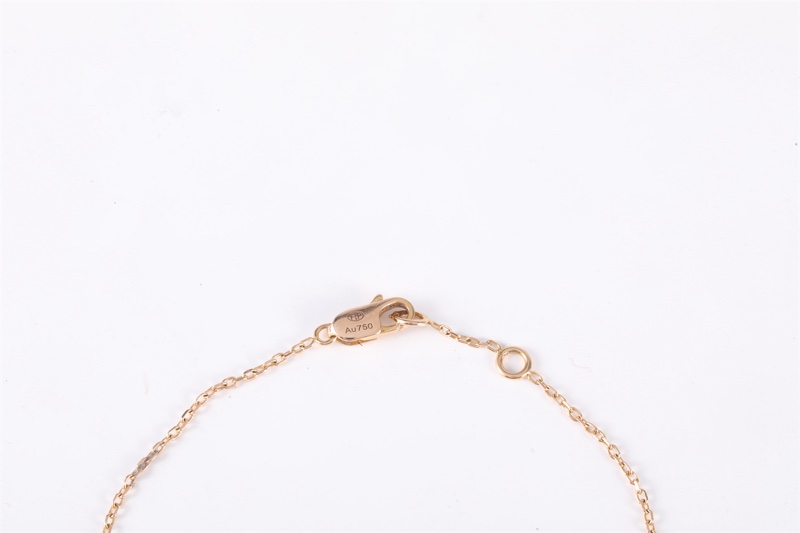 Fred（斐登）Force 10 馬蹄扣 手鏈 小號 12.5mm 滿鑽 18K玫瑰金 S-M碼-4