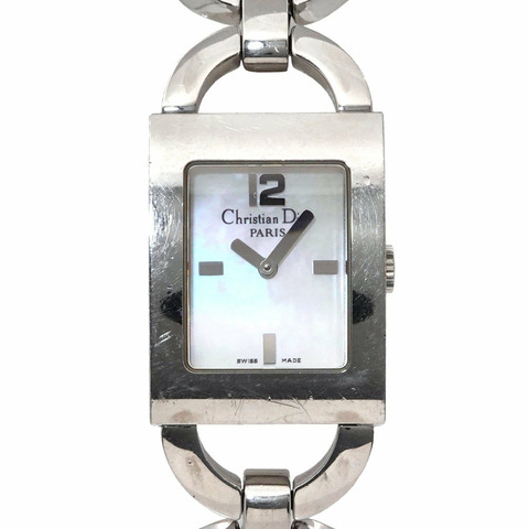 Christian Dior Maris 女士手錶 D78-109 白色貝殼石英