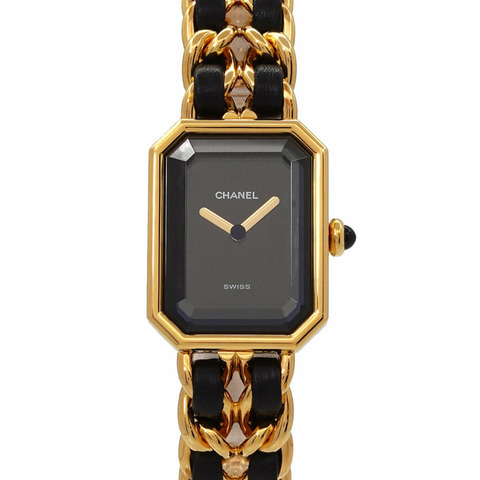 CHANEL Premiere M 尺寸 H0001 女士腕錶 黑金色石英