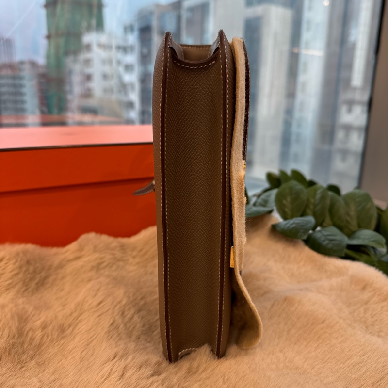 HERMES Constance elan 金棕玫瑰金epsom stamp W-8