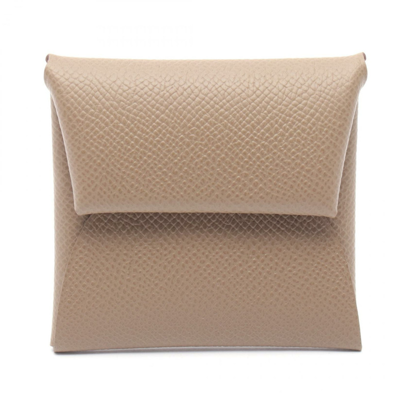 HERMES Bastia 零錢包 Epsom 皮革棕色二手女士 W SHW-0