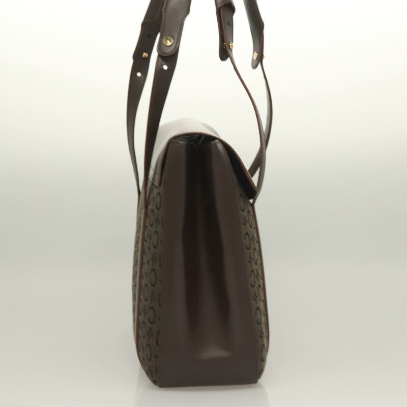 【日本直送】CELINE C Macadam 帆布手袋棕金色正品 SW992-3