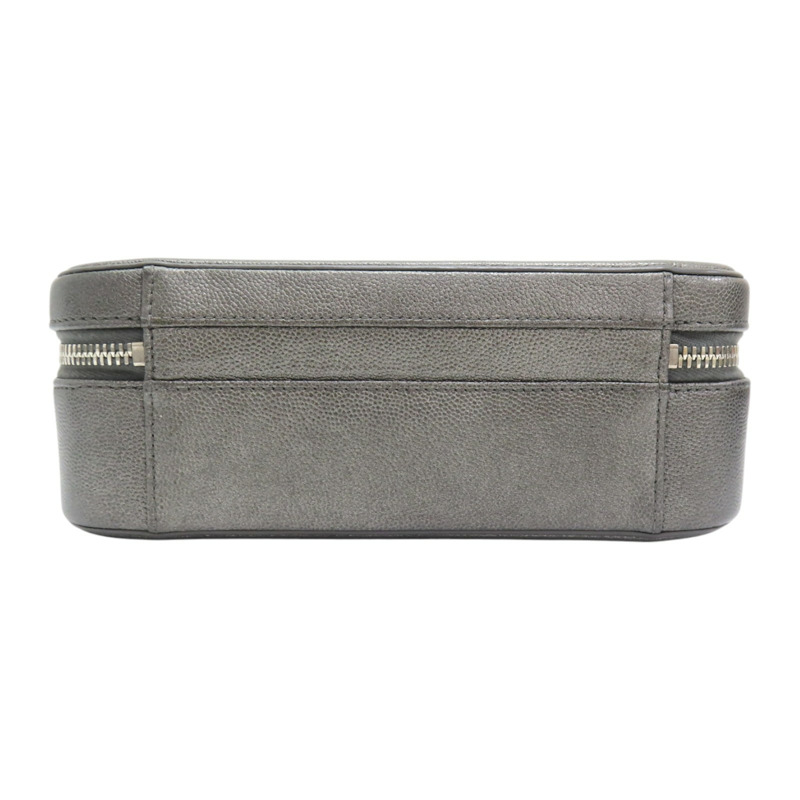 灰色 荔枝紋 牛皮 VANITY CASE 兩用包 A93343-3