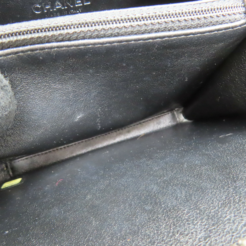 灰色 荔枝紋 牛皮 VANITY CASE 兩用包 A93343-5