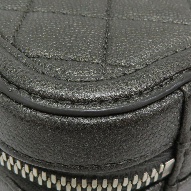 灰色 荔枝紋 牛皮 VANITY CASE 兩用包 A93343-13