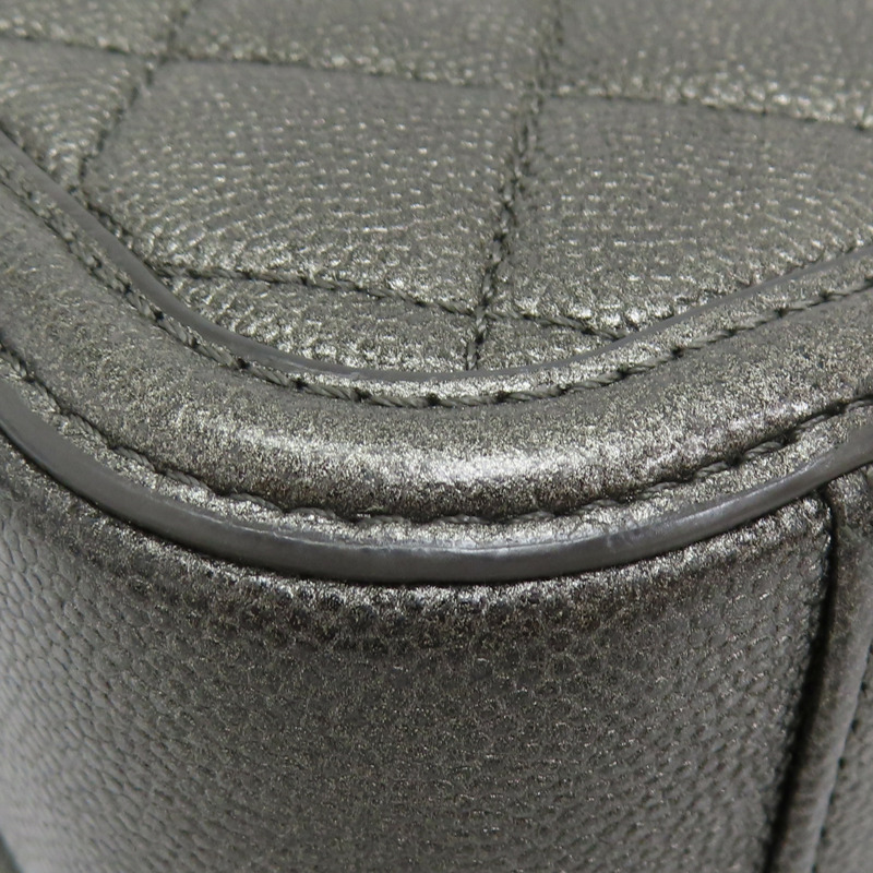 灰色 荔枝紋 牛皮 VANITY CASE 兩用包 A93343-15