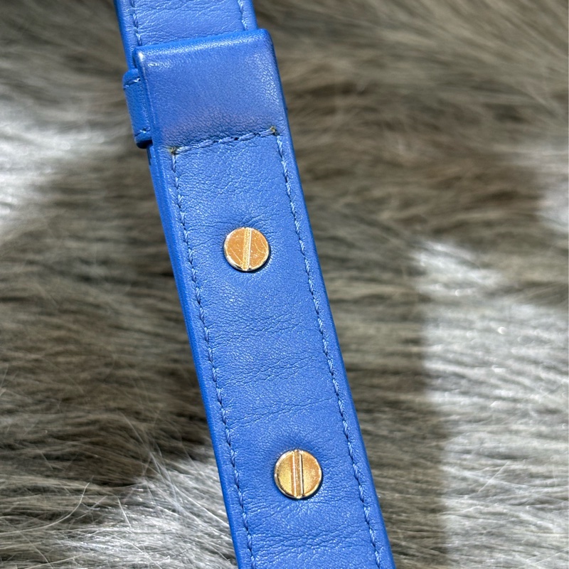 CHANEL A67086 COCO BOY 25 閃電藍羊皮 菱格 淡金釦 斜背包肩背包男孩包口蓋包-33