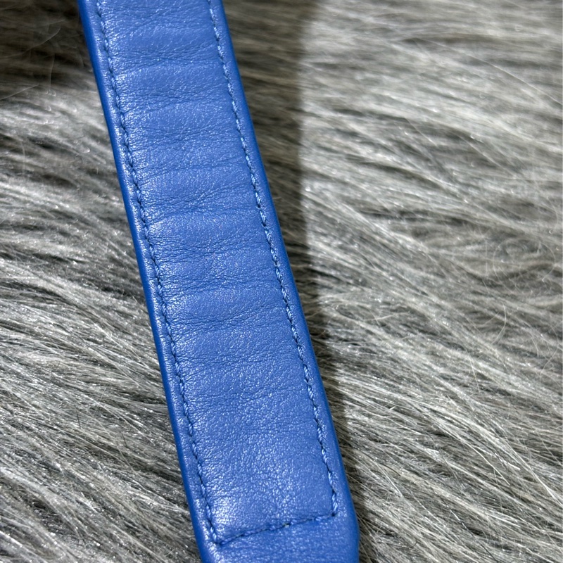 CHANEL A67086 COCO BOY 25 閃電藍羊皮 菱格 淡金釦 斜背包肩背包男孩包口蓋包-34