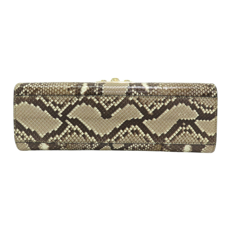 藍紅 蛇皮 皮革 PADLOCK 肩背包 409486-3