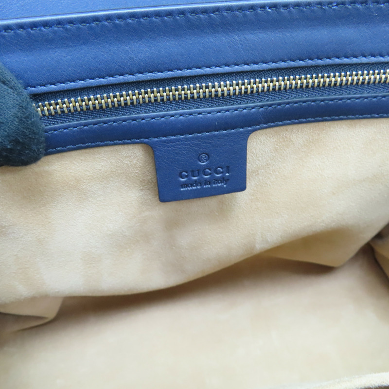 藍紅 蛇皮 皮革 PADLOCK 肩背包 409486-4